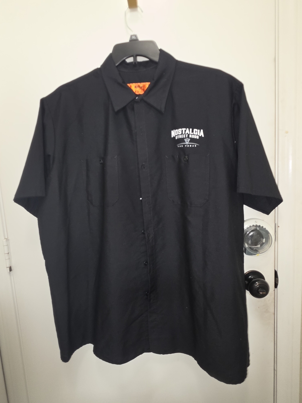 Red Cap, Nostalgia Street Rods Las Vegas Short-Sleeve Black Shirt Size XXL